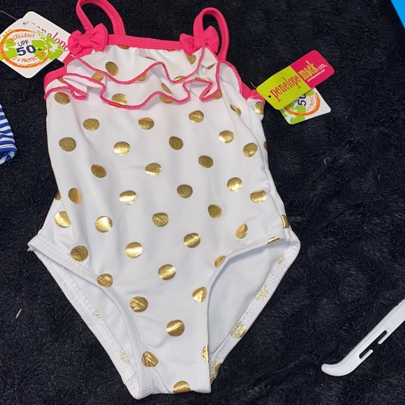 18m girls bathing suit lot of 2. New with tags 2 different patterns! - Picture 7 of 8